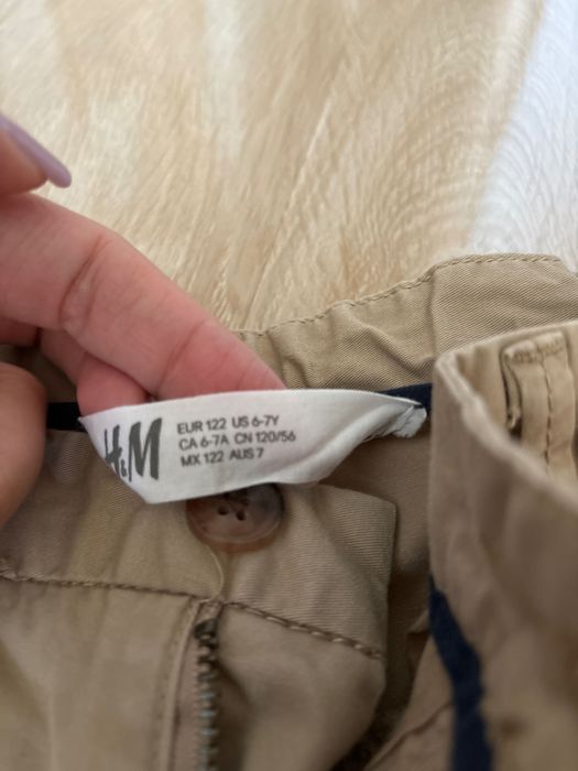 Vând pantaloni bumbac, HM, mărimea 122