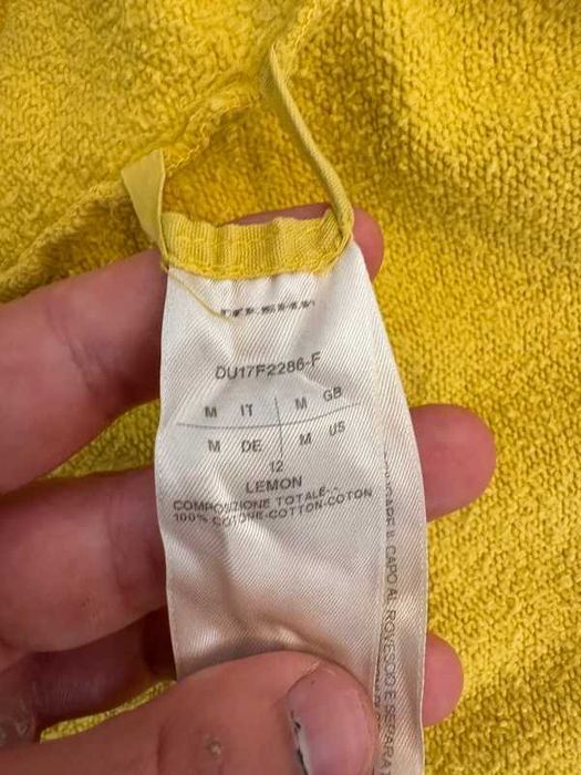 Rick Owens Drkshdw Yellow Zip-Up Mountain Hoodie Lemon