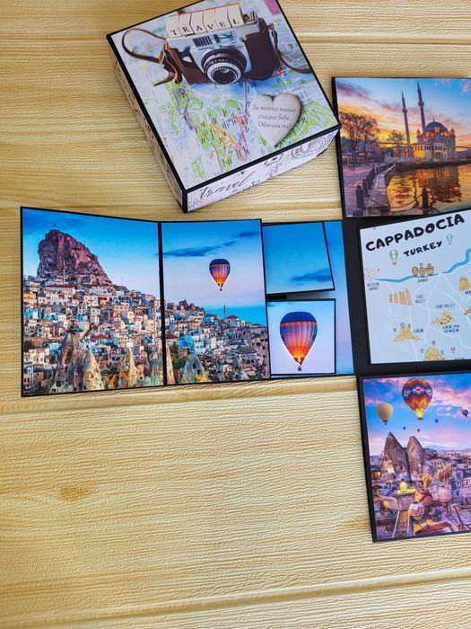 Експлодираща кутия Travel Surprise | Фото албум подарък | Ръчна изработка
