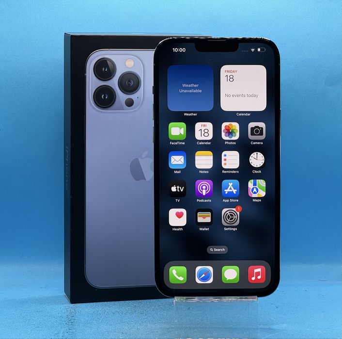 Apple iPhone 13 Pro Max, 128GB, 5G, Sierra Blue