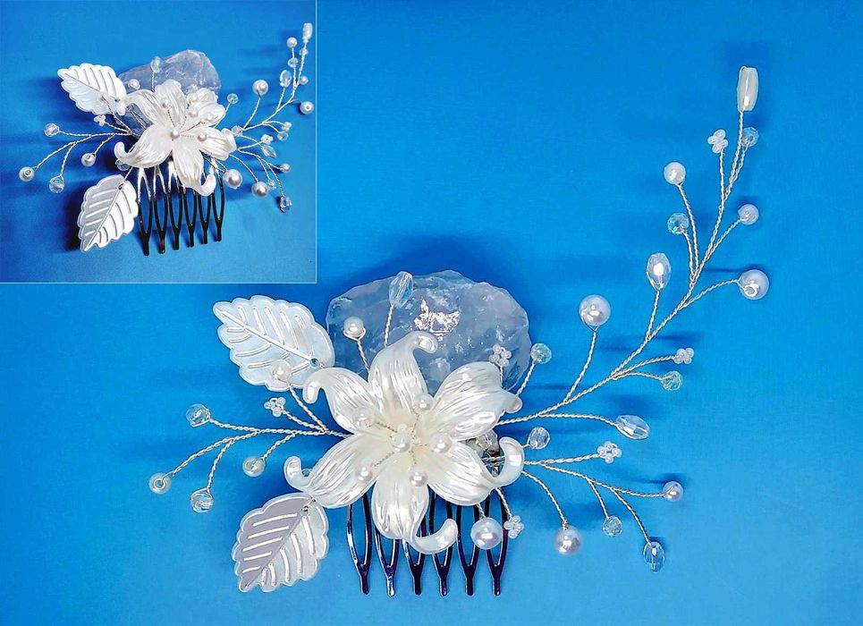 Булчинска украса за коса/ Сватбени аксесоари/ Бижута за коса