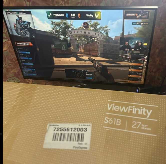 Монитор 27" Samsung 2K (QHD) / IPS / 75Hz / На гарантии качества