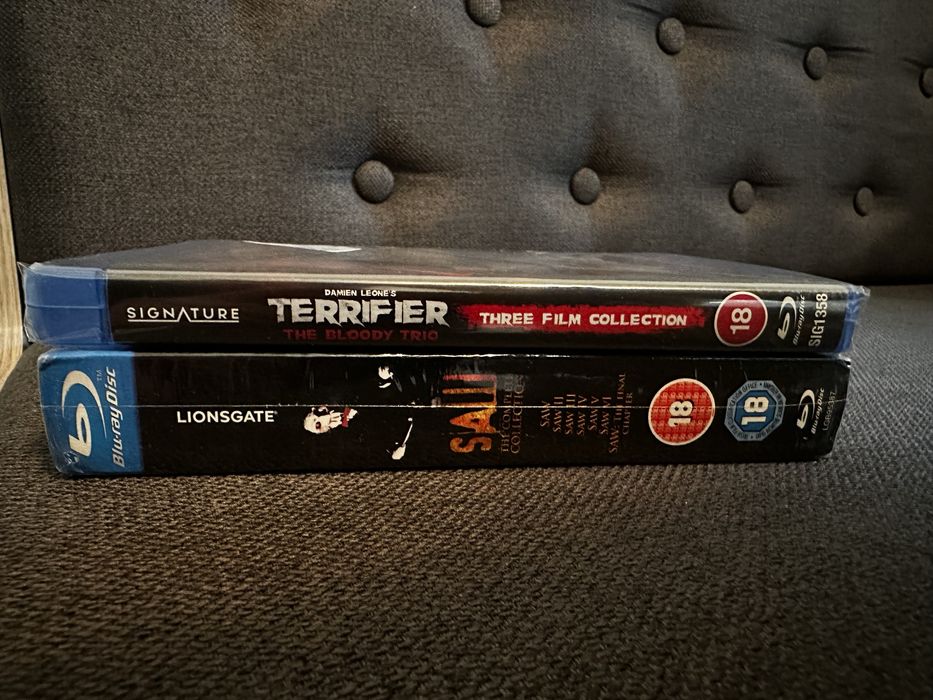 Extreme Horror Blu Ray- Saw Complete edition,Terrifier The Bloody Trio