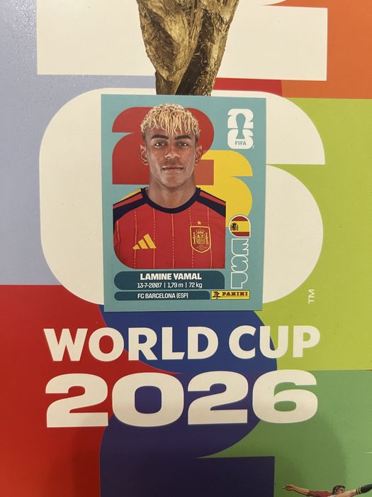 Lamine Yamal rookie sticker World cup 2026