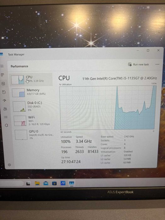 HOPE AMANET P2- Laptop ASUS Experbook I5 gen 1135G7-2.40 GHz