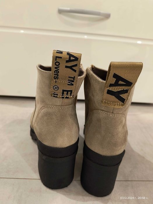 Дамски боти естествен велур Josef Seibel - нови