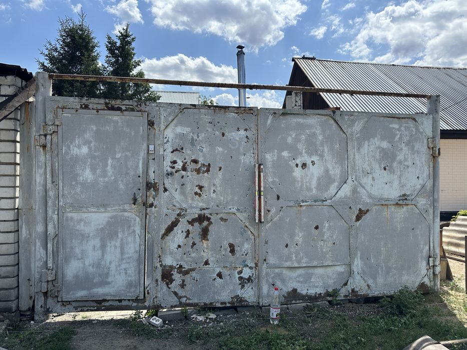 Ворота железные бу