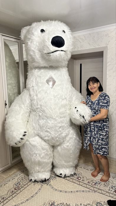 Ростовые кукла Белый Мишка надувной