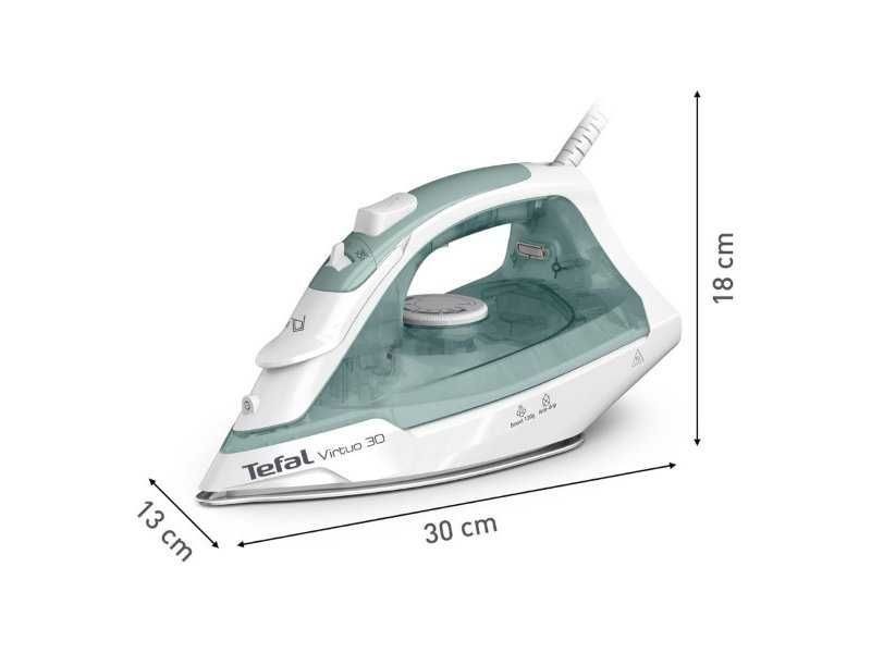 Мощна Парна Ютия с Керамична Плоча Tefal Virtuo 30 FV2C42E0 2000W