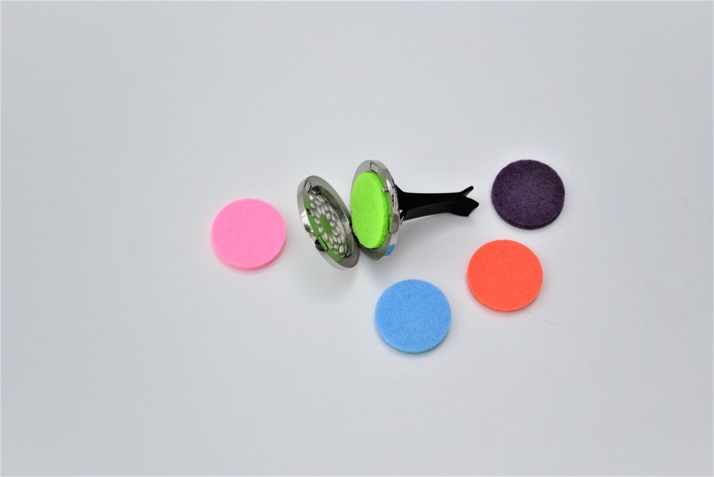 Difuzor auto 3.8 cm pentru uleiuri esentiale argintiu