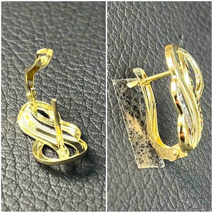 Златни обеци  ЧИСТО НОВИ 14 карата 585 zlatni obeci zlaten gold