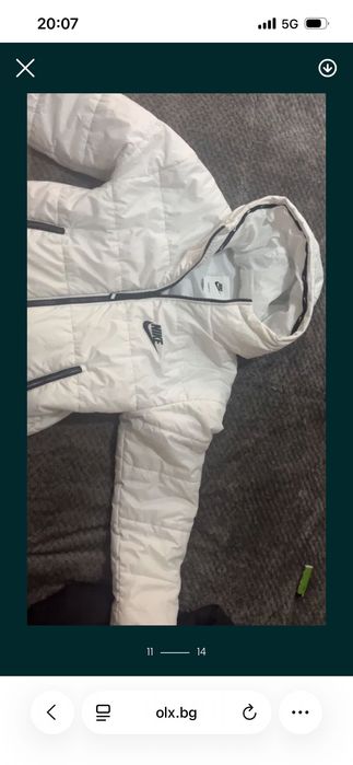 Бяло оригинално яке Nike