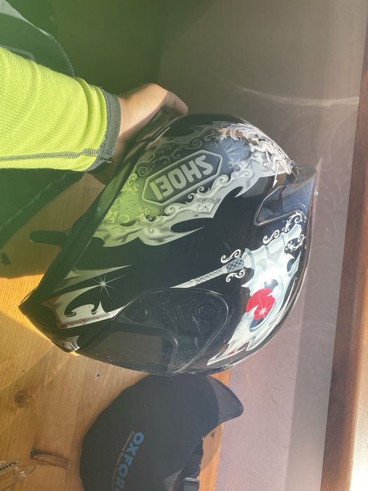 Каска Shoei XR-1000 (L) с два визьора Shoei + чанта за визьор за кръст