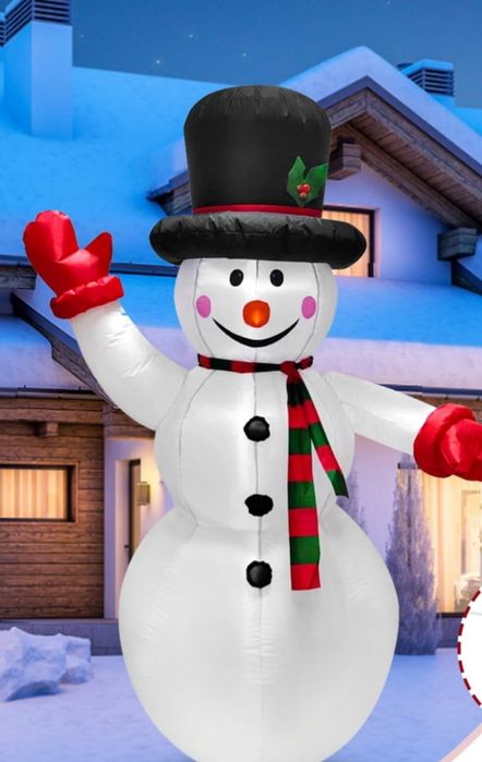 Brad (210cm) și om de zapada( 180 cm) Gonflabil.