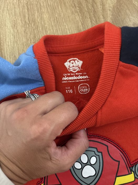 Pulover/ bluza plusata Marshall băieți  paw patrol, 116 cm