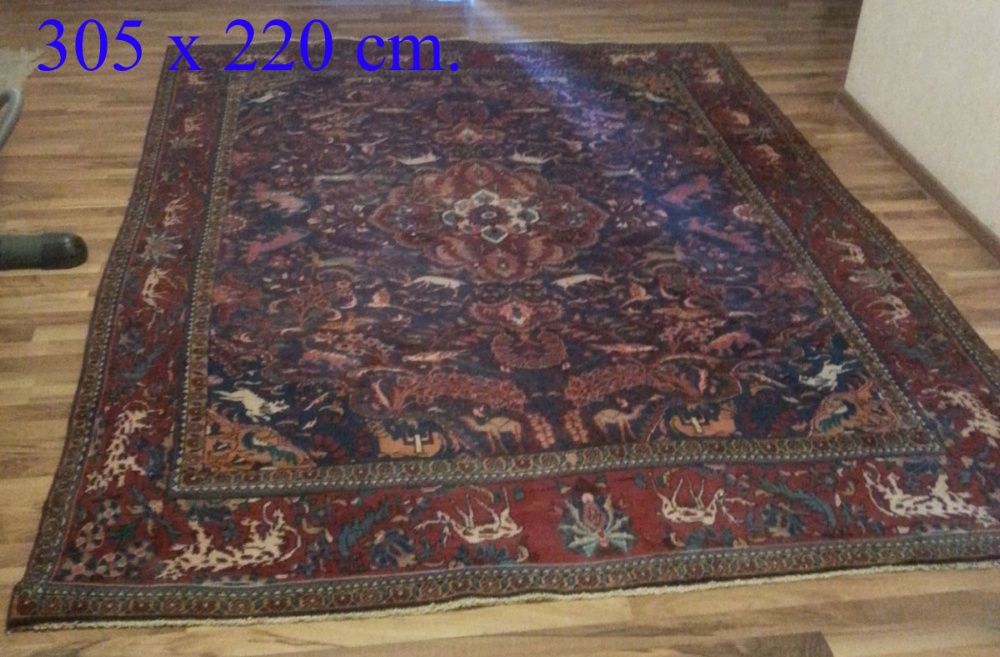 Антикварный, Персидский ручной ковёр, 1930-40гг. Дерево Жизни