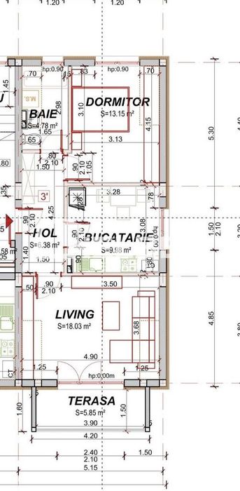 2 Camere / Parcare / Sanpetru / Finisat