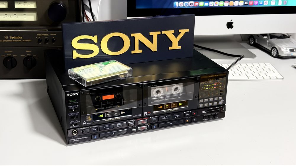 Sony TC-V710WR – Stereo Double Cassette Deck Auto Reverse | Dolby B/C | High Speed Dubbing | AMS | Made in Japan
