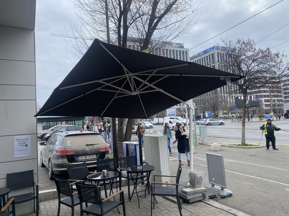 Umbrela gradina  suspendata 3m/3m, impermeabila