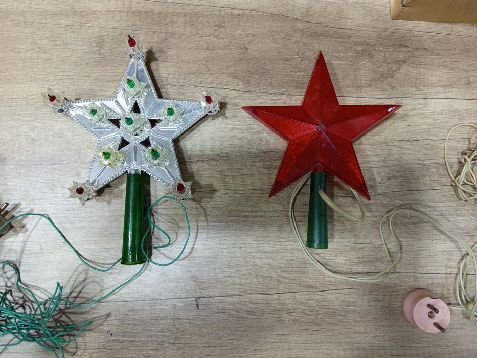 СССР, антиквариат Кремлевская елочные игрушки гигант и звезда для ёлка