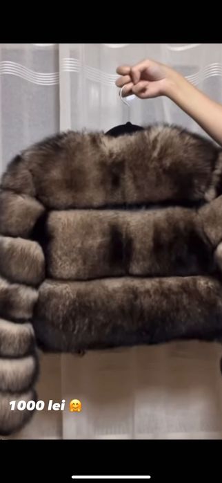 Haina de blană naturală