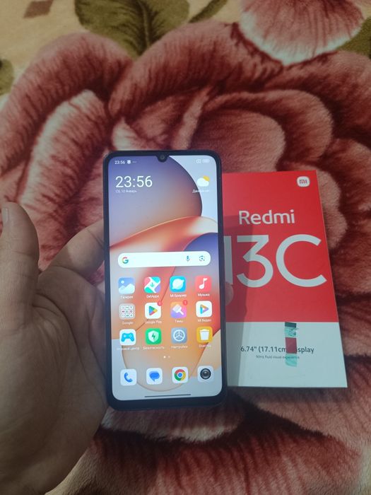 Xiaomi Redmi 13C 8+8/256GB Black Igravoy Karobka Holati Yaxshi Otlicni