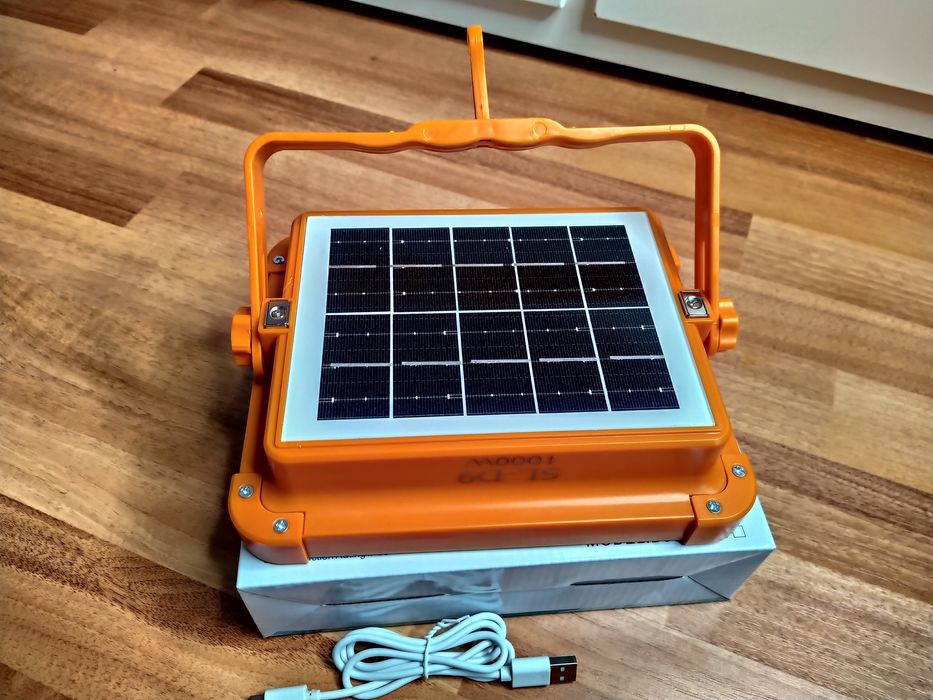 Lampă solară de lucru cu LED-uri de 500W, 4 culori, CAMPING, PESCUIT