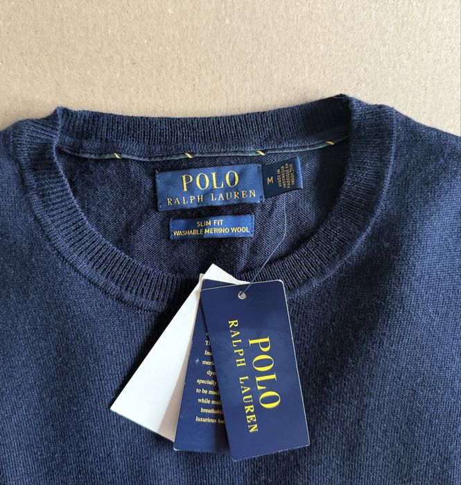 100% мерино вълна POLO RALPH LAUREN Merino Wool ОРИГИНАЛ мъжки пуловер