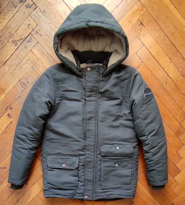 Детско Зимно Яке Канадка С Качулка За Момче 11-13г. Размер 158