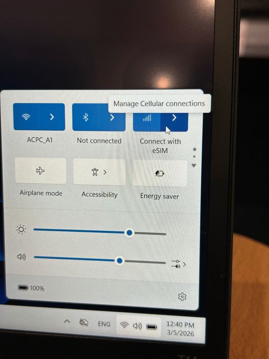 Като нов! Лаптоп Lenovo T14s Gen4 i7/32GB RAM/512 SSD, тъч, 3м. гар.