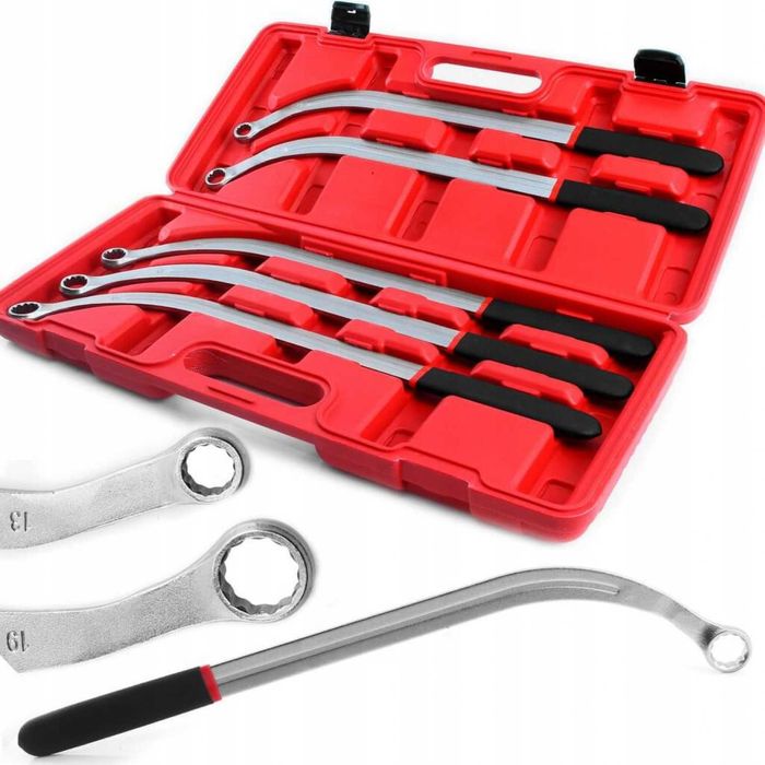 НЕМСКИ Комплект Ключове За Клинов И Зъбчат Ремък 5 части + ЛЕД ФЕНЕР