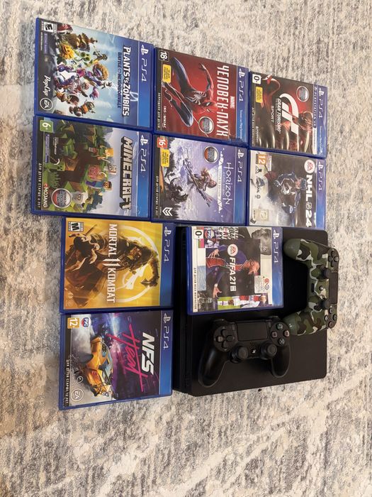 продам playstation 4 ,9 дисков ,2 джостика