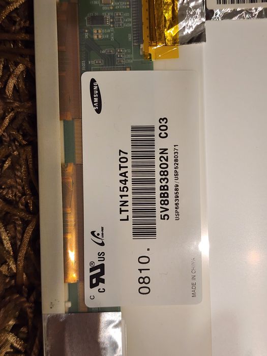 Display laptop 15 inch, samsung, lampa