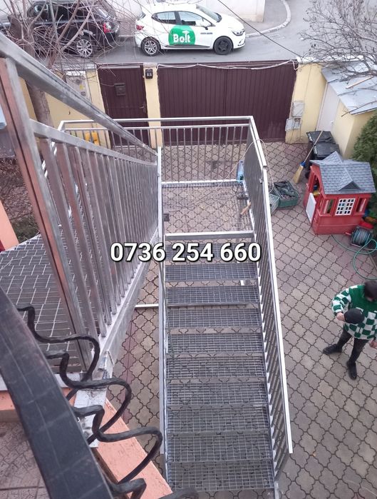 Scara metalice zincate
