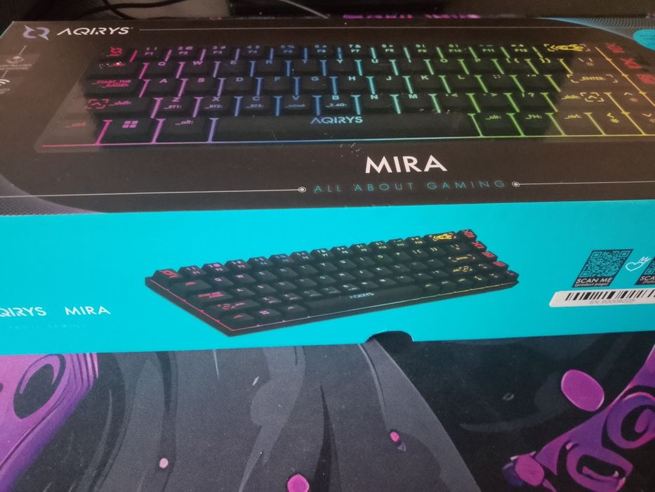 Titlu: Tastatură gaming mecanică AQIRYS Mira – stare foarte bună, preț