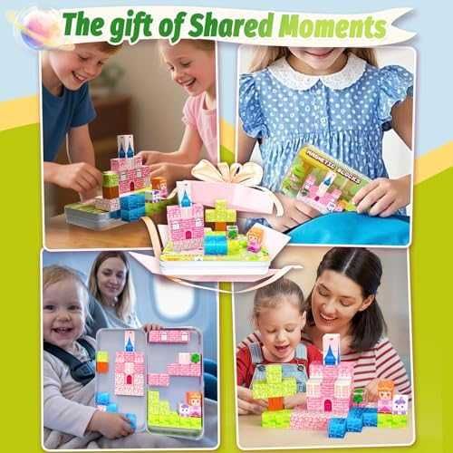 Нова детска играчка Мини магнитни блокчета 45 части с метална кутия за пътуване