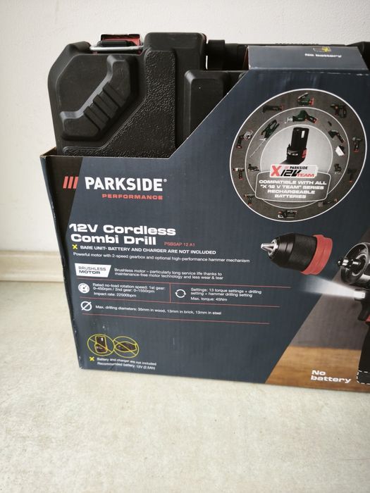 Винтоверт Парксайд черна серия