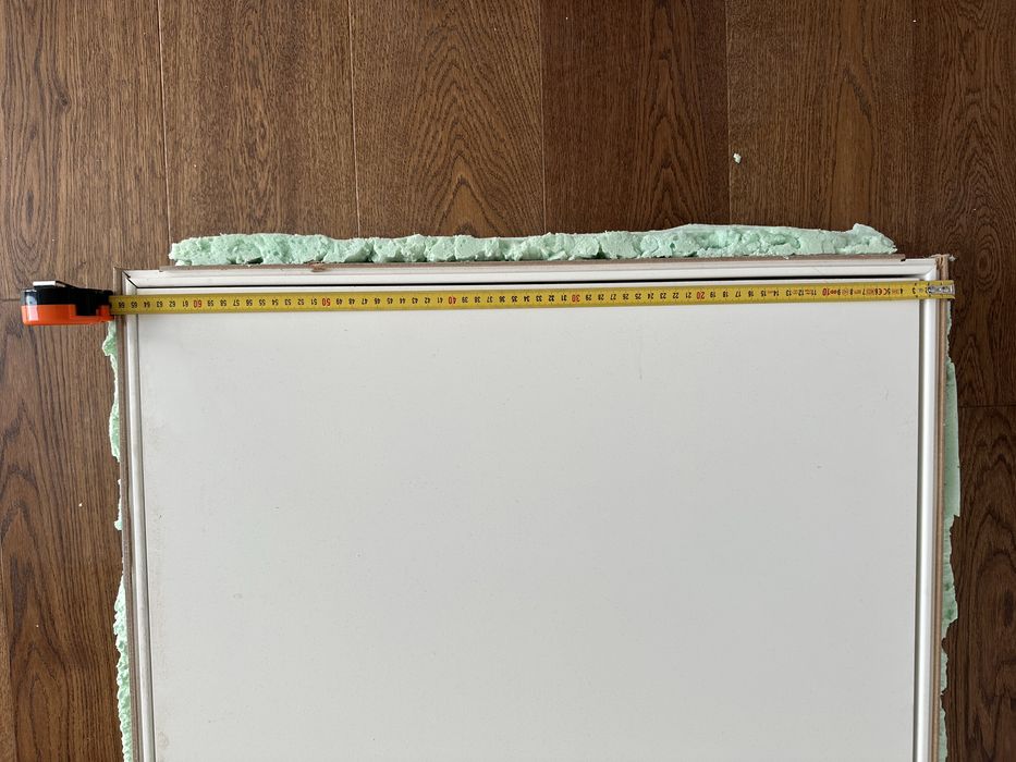 Vand usa interior alba, toc si clanta incluse, latime 62-66