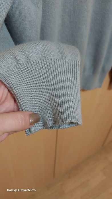 Мъжки пуловер 100% Pashmina." HANDMADE DRYCLEAN ONLY". Размер L