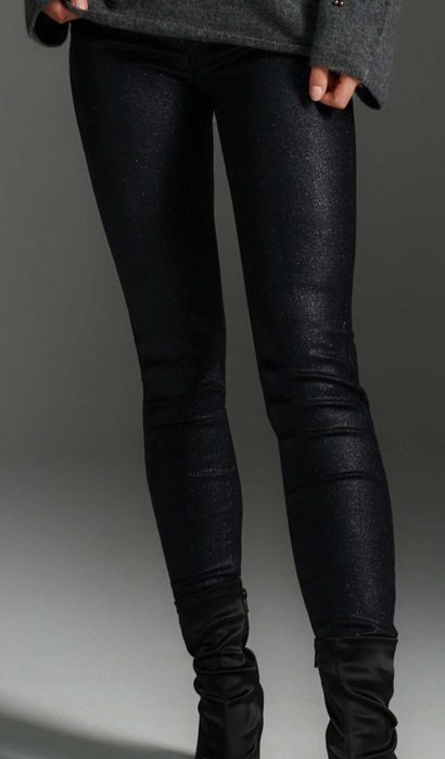 Дънки skinny цвят черен