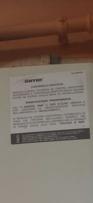 Vand centrala pe gaz SIME fara condesare