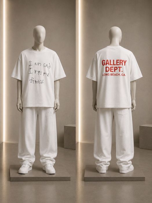 Бяла тениска Galery Dept