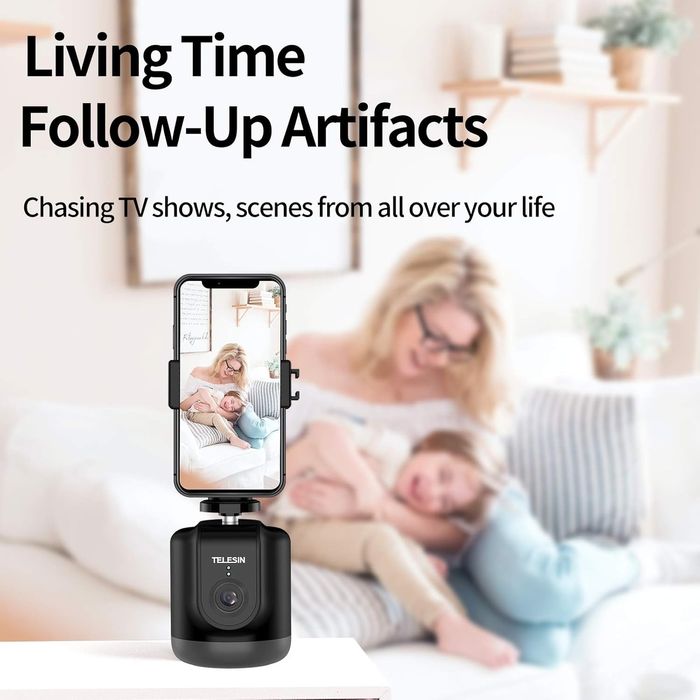 TELESIN 360 Смарт проследяващ държач за статив с 1/4" резба