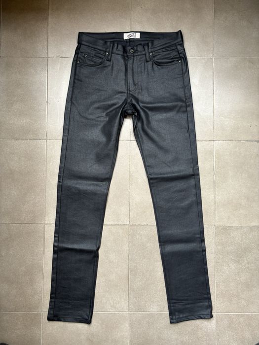Naked & Famous Denim – Black Waxed Jeans