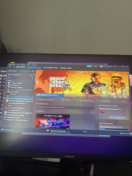 Steam аккаунт с gta5 legacy+enchanced