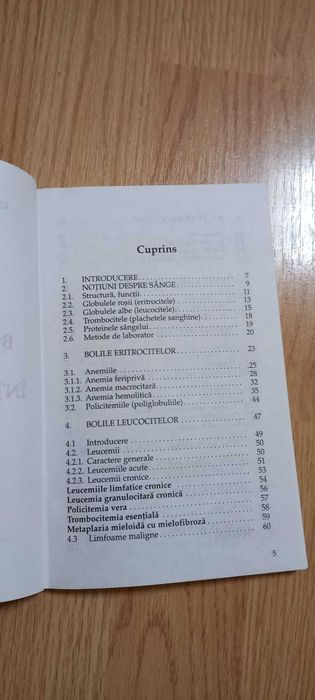 Cartea Bolile Sangelui,noua