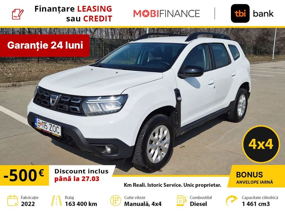 Dacia Duster 4x4 / TVA inclus, deductibil / Istoric service / Garantie 24 luni