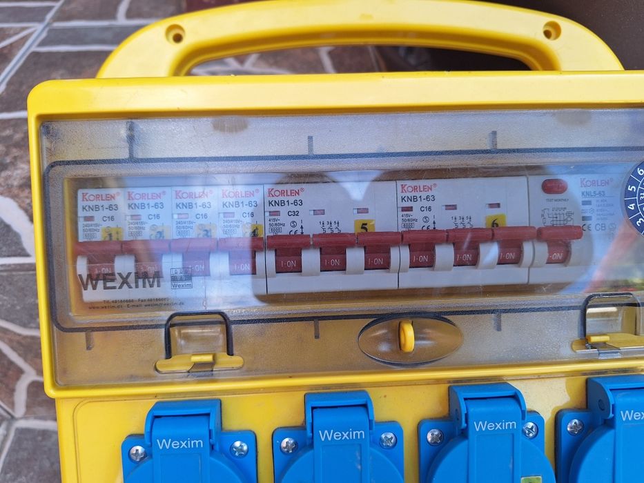 Tablou electric mobil de șantier Wexim 32A / 400V