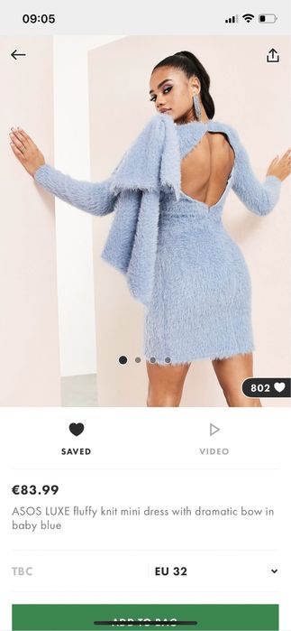 Rochie Asos Luxe Fluffy