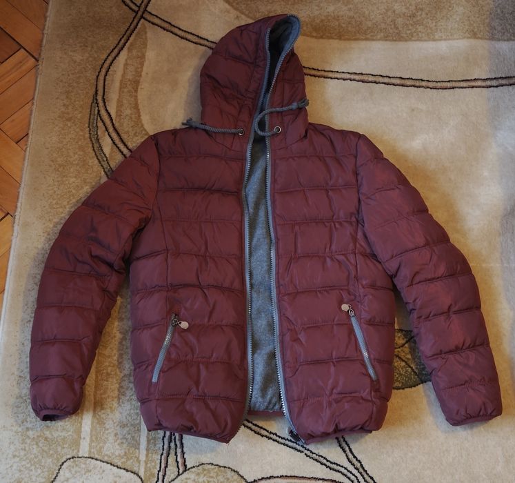 Страхотно двулицево яке с качулка, супер запазено